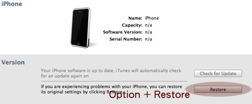 Mac Option Restore